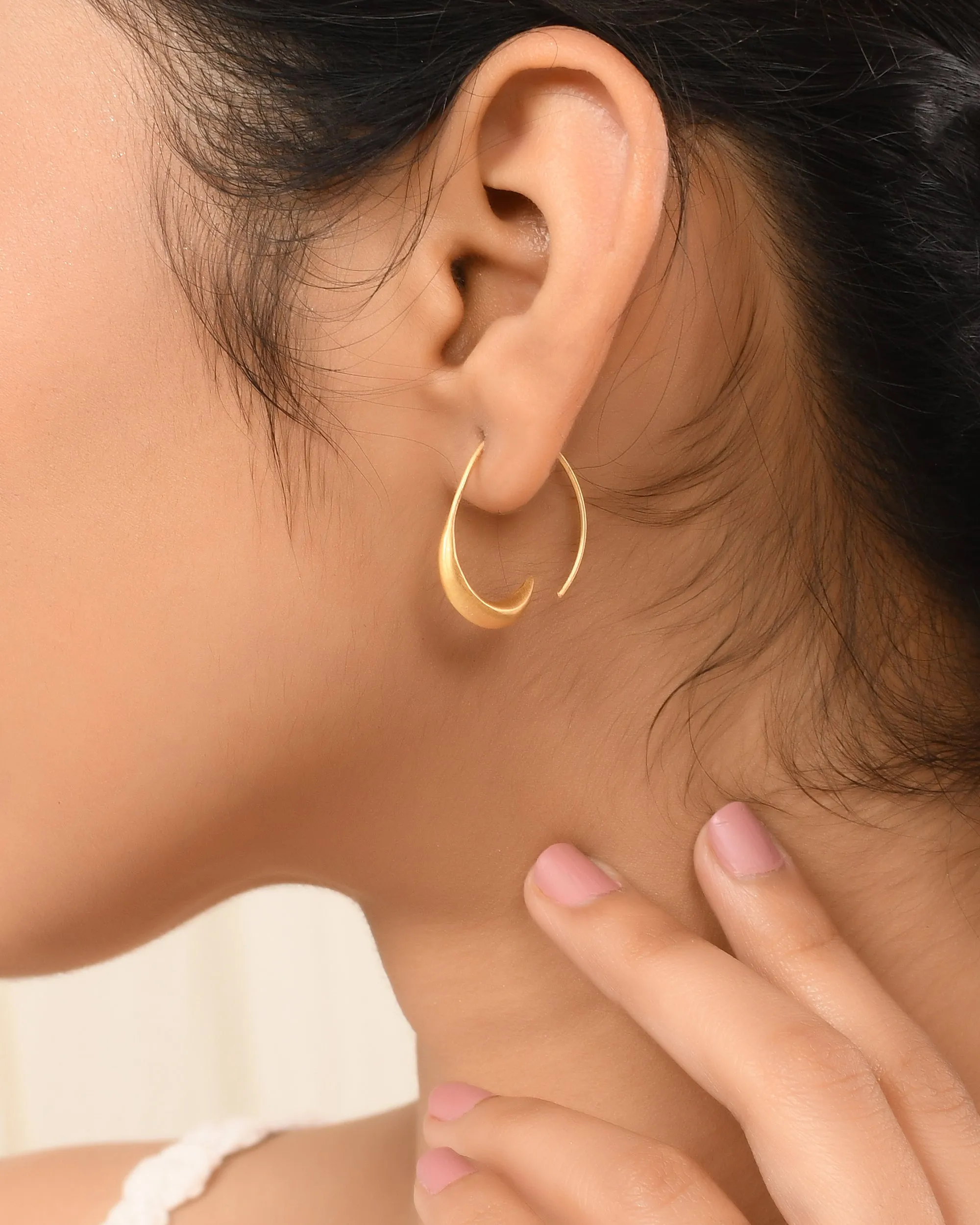 Vama | Iqra Earrings | Metal-Sterling Silver | Finish-Matt