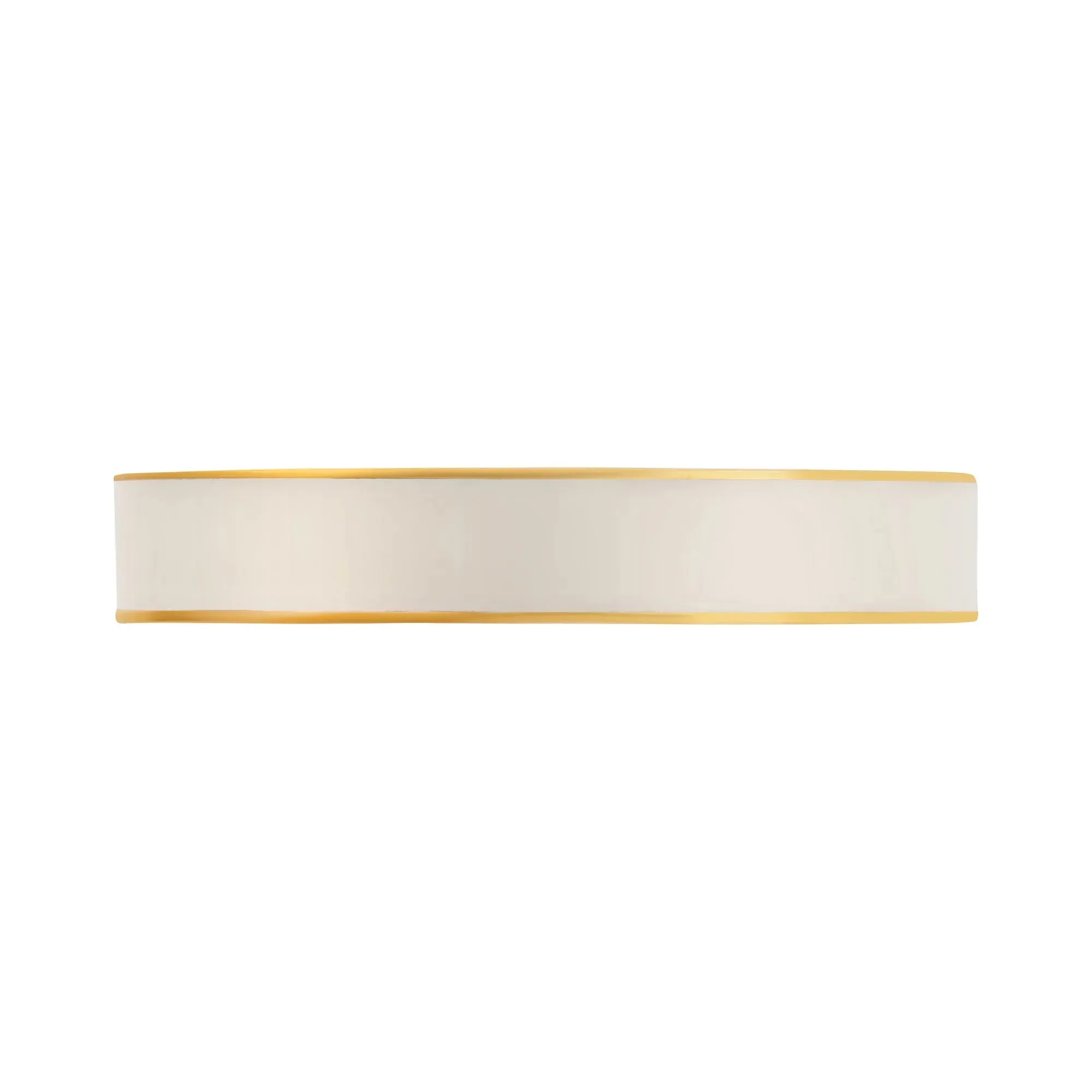 Wide White Enamel Cuff