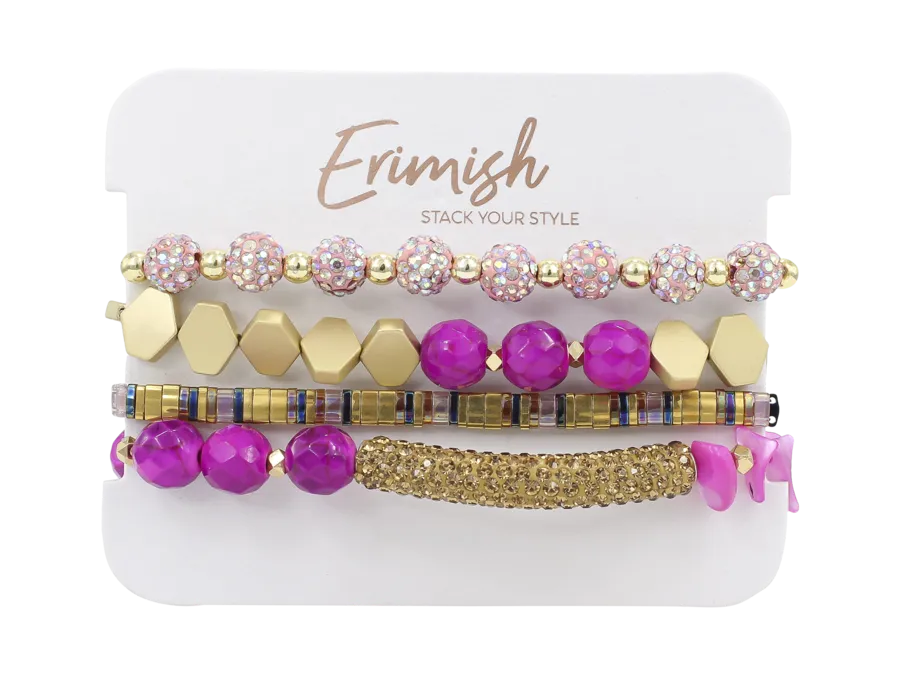 “Winnie” ERIMISH Pink   Silver Sparkly Starter Set