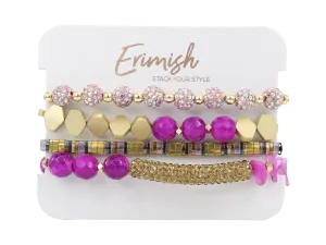 “Winnie” ERIMISH Pink   Silver Sparkly Starter Set