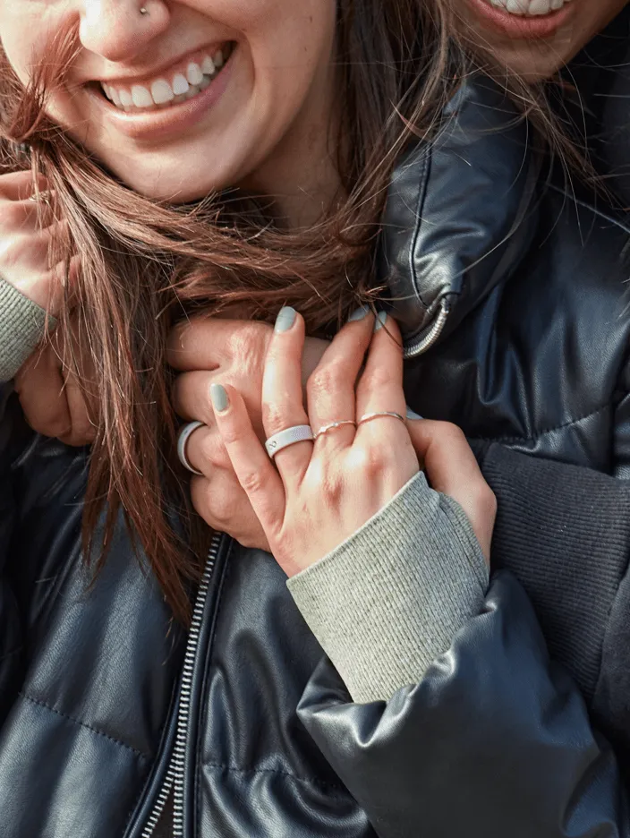 Women's Strata Hibiscus Silicone Ring